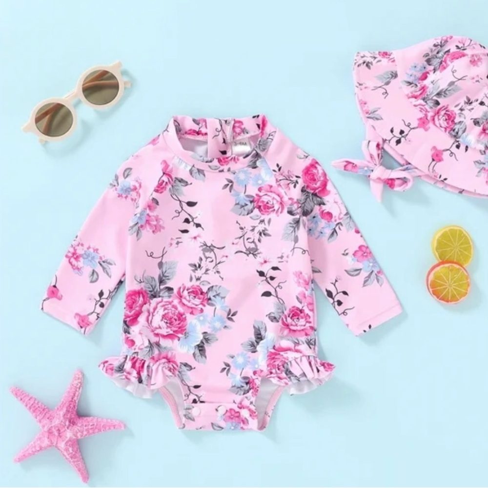 Young Tree Floral Swim Set - Picture 2 of 4